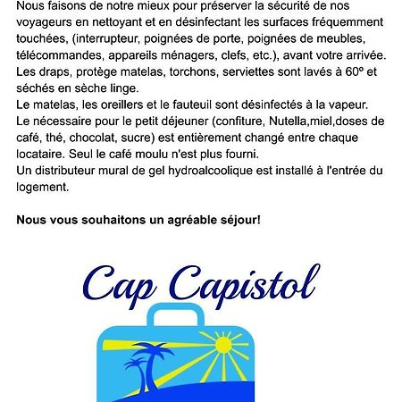 Cap Capistol Studio Avec Terrasse, Vue Port Agde Exterior photo